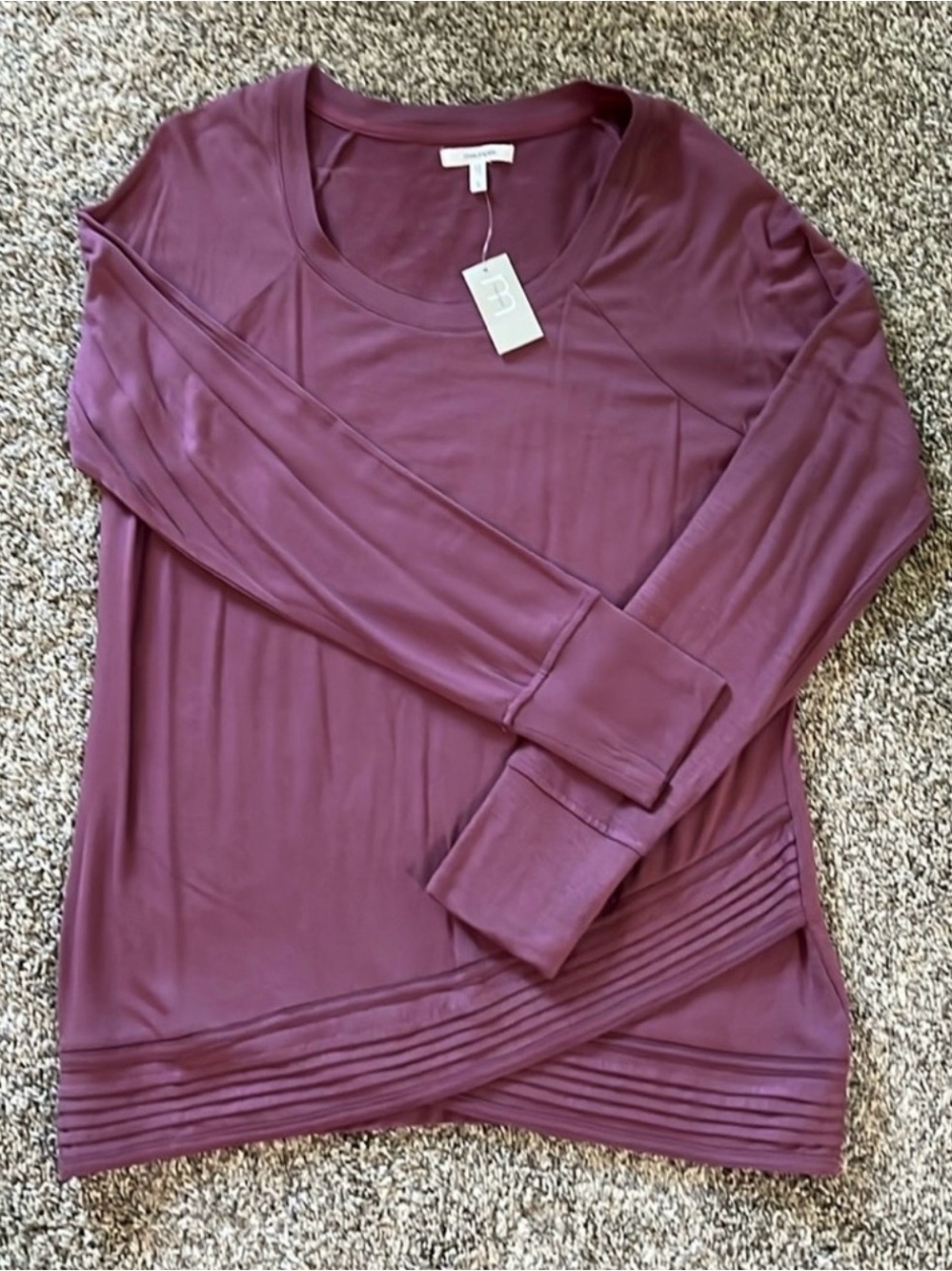 Maurice’s women’s long sleeve shirt. Purple. Size small. NWT